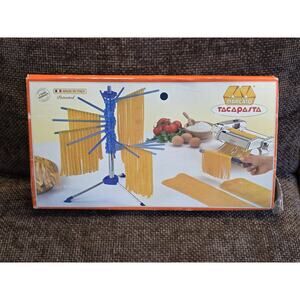 Marcato Atlas Tacapasta Pasta Drying Rack with 16 Arms- Blue - Used
